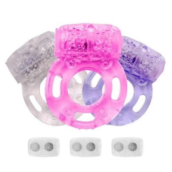Anel Peniano Silicone com Vibração Cápsula Ursinho