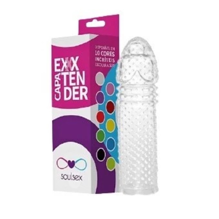 Capa Peniana Silicone Com Estimulador Extender