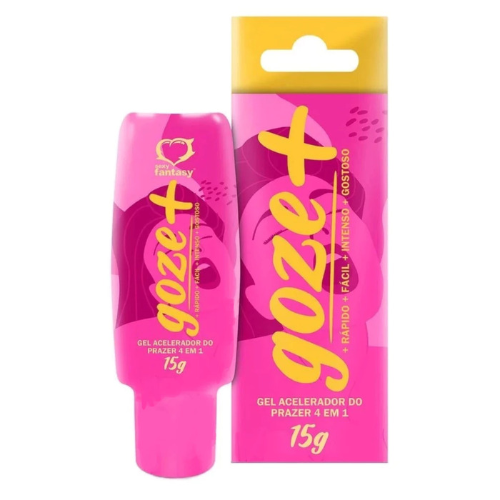 Acelerador de Prazer Feminino Goze Mais 4 em 1 - Gel Excitante 15g