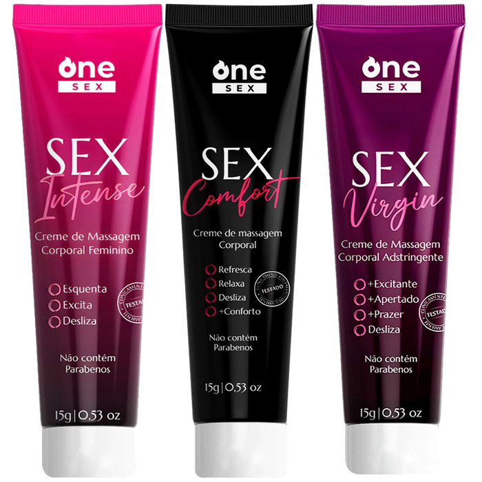 Kit Lubrificante Adstringente Sensação Aperta + Excitante Feminino Sexual + Lubrificante Anal