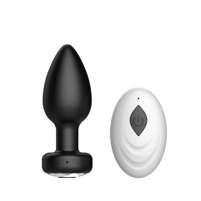 Plug Anal vibro com controle remoto Recarregável 10 modos de vibração