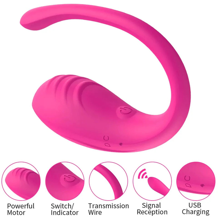 Vibrador Bluetooth Controle no Celular 9 modos de vibração