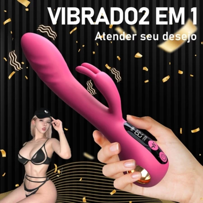 Vibrador Duplo Bico (Orelhas de Coelho)