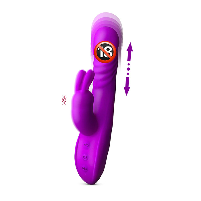 Vibrador com Pulsação(vai e vem) e Vibração de Ponto G e Clitóris